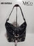 Cartera Rafaela - Negro Crocco Charolado