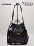Bolso Cartera Romina - Animal Print Negro