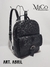 Mochila Abril - Negro Detalles Animal Print