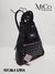 Mochila Emma - Negro Textura Crocco y Reptil - comprar online
