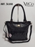 Bolso Cartera Silvia - Negro Reptil