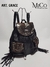 Mochila Grace - Negro tapa Detalles Plata