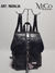 Mochila Natalia - Negro/ Tapa Crocco