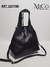 Cartera Justina - Negro Crocco