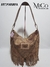Cartera Mariana - Beige Con Reptil