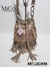 Bandolera Luciana - Beige Flecos Dorado