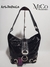 Cartera Rafaela - Negro Brilloso