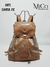 Mochila Santa Fe -Marrón claro y dorado