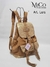Mochila Lara - Marron Clarto/ Tapa Dorado