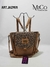 Mochila Cartera Jazmin - Suela/Animal Print