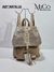 Mochila Natalia - Beige oscuro / Tapa con brilo