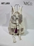 Mochila Lara - Blanca tapa Platino