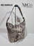 Cartera Rafaela - Platino textura Crocco