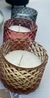 Vela en frasco colores y texturas - comprar online