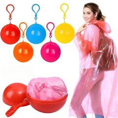Chubasquero portátil para adultos, bola desechable de emergencia