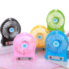 Mini ventilador recargable con lampara