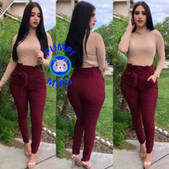 Pantalón strech sexi con moño - comprar en línea