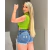 Bermuda Feminina Jeans Cós Alto: elegância casual