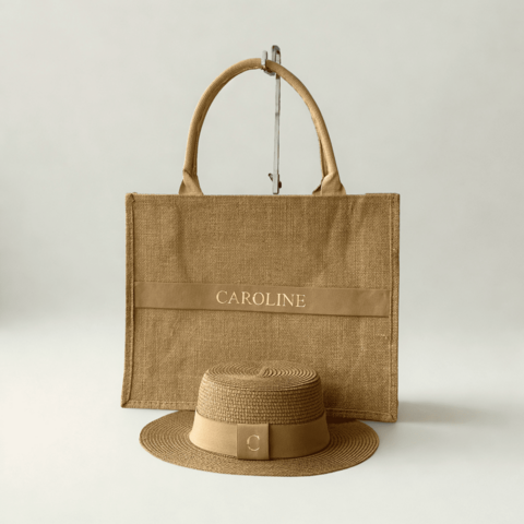 KIT ILHÉUS BOLSA JUTA + CHAPÉU DOBRÁVEL - comprar online