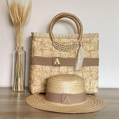 KIT PALHA NATURAL BOLSA + CHAPÉU - loja online