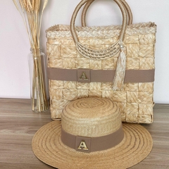 Imagem do KIT PALHA NATURAL BOLSA + CHAPÉU