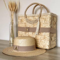 KIT PALHA NATURAL BOLSA + CHAPÉU - comprar online