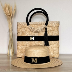 KIT PALHA NATURAL BOLSA + CHAPÉU