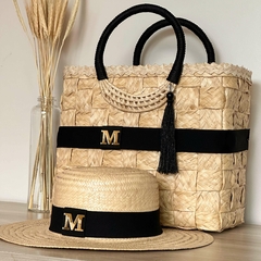KIT PALHA NATURAL BOLSA + CHAPÉU - Palina