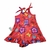 Vestido Vermelho com Borboletas , Flores e Corações na internet