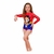 Conjunto Roupa de Banho Proteção UV 50 Mulher Maravilha