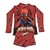 Conjunto Roupa de Banho Masculino Com Proteção UV 50 Onda do Sol - Homem Aranha Vermelho