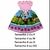 Vestido do Mundo Bita Temático Festas. na internet
