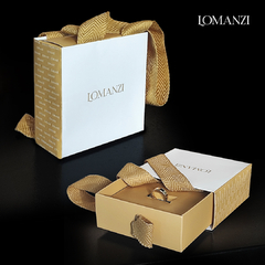 Colar com Pingente Zircônia com Base Aço Lomanzi - loja online