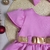 Vestido Baby Luxo Fita Dourada na internet