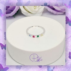anillo de corazones