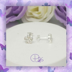 Aros pasantes con brillo