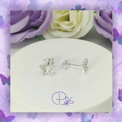 Aros pasantes con brillo