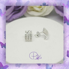 Aros pasantes con brillo