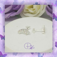 Aros pasantes con brillo