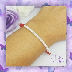 Pulsera de cristal y plata