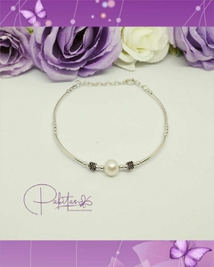 Pulsera con perla de rio