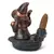 Incensário Cascata Mago Merlin com Cajado 10cm - Bronzeado na internet