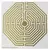 Placa Radiônica - Labirinto de Amiens - 14cm x 13,5cm