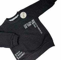 Buzo Black Happy Life - comprar online
