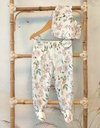 Duo Pantalon Ranita + babero bandana Happy Life