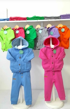Campera Algodon Frizada con capucha - comprar online