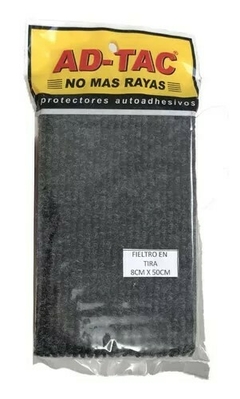 Fieltro En Tira Adhesiva Negro Puerta Tope Protector