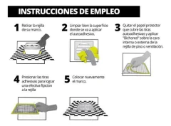 Protector Rejilla Mosquitero Bichos Autoadhesivo 20x20 - ferreteria lo de kiko