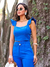 Cropped azul Karmani