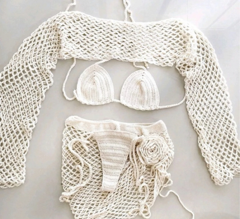 Conjunto Biquíni de Tricot